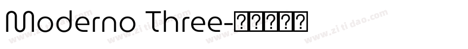 Moderno Three字体转换